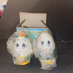 Rare Vintage Brand New Chadwick Miller 1960's Egg Salt And Pepper in Box